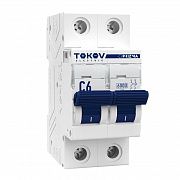 Выключатель автоматический модульный 2п C 6А 6кА PRIZMA TOKOV Electric TKE-PZ60-MCBI-2-6-C