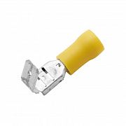 Наконечник плоский смеш. 2.5-6кв.мм отв. d6.3х0.8мм желт. (уп.50шт) DKC 2C30P