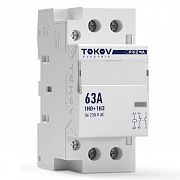 Контактор модульный 36мм 63А 230В АС 1НО 1НЗ PRIZMA TOKOV ELECTRIC TKE-PZ-MC-2-63-230-11