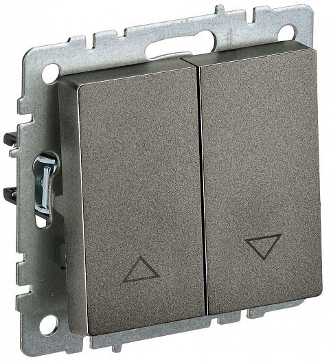 Выключатель жалюзи  BRITE 10А бронза IEK BR-V15-0-10-K45