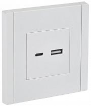 IEK FORTE&PIANO Белый Розетка USB A+C 3,1А FP250