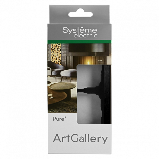 Рамка 2-м ArtGallery Pure метал. оникс SE GAL312302