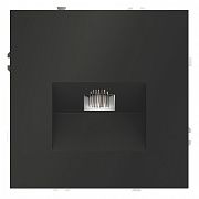 Розетка компьютерная встраиваемая VOLTUM S70 RJ45 кат.6, (черный матовый)