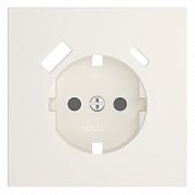Накладка для розетки с заземлением и защитными шторками, с USB A+C, S70 (хлопок)