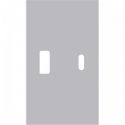 USB+type с накладкой 2-ух модульная (СЕРЫЙ МАТОВЫЙ) MEITON AS12C