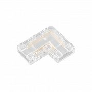 Коннектор угловой FIX-MONO-8mm-2pin-STS прозр. (уп.10шт) Arlight 047195