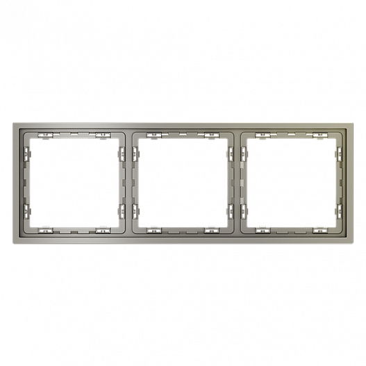 Рамка пластиковая VOLTUM S70 на 3 поста, (шелк)