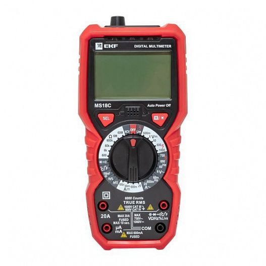 Мультиметр цифровой MS18C Professional EKF In-180701-pm18C