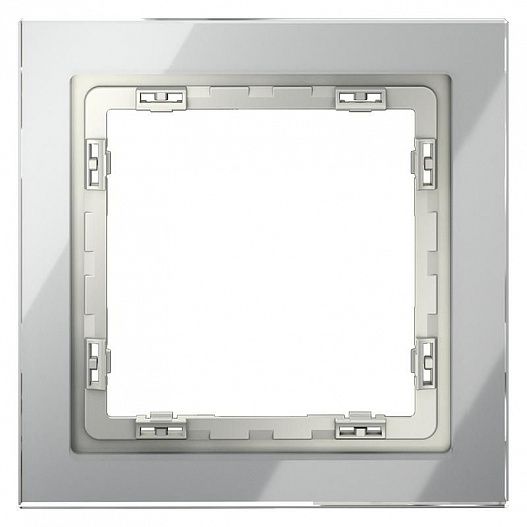 Рамка 1-м S70 стеклян. сталь Voltum VLS110105