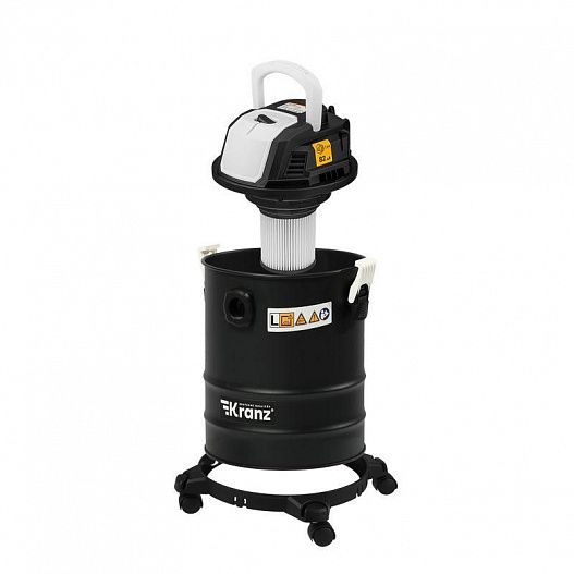 Пылесос строительный KR15 1200Вт 15л 4м Kranz KR-16-1115