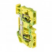 Колодка клеммная ST-6 земля пружинная EKF plc-jxb-st-6-pen