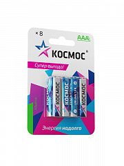 Элемент питания алкалиновый AAA/LR03 BP-8 (блист.8шт) КОСМОС KOCLR03BL8