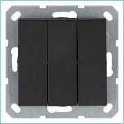 Выключатель 3-кл. 10А IP20 механизм антрацит Jasmart G3031B