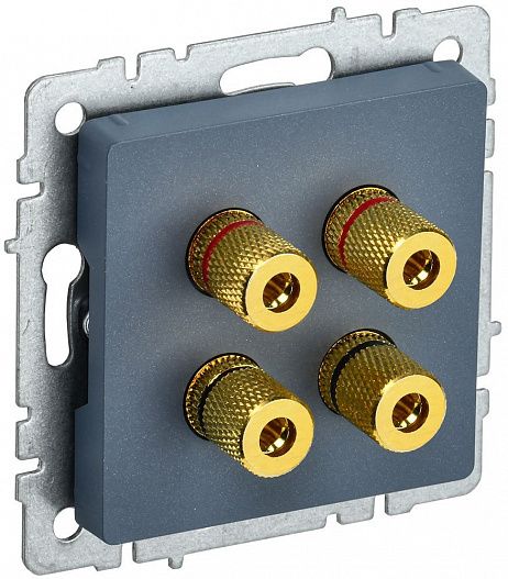 Аудиорозетка 4-м BRITE  мар. IEK BR-S40-K35