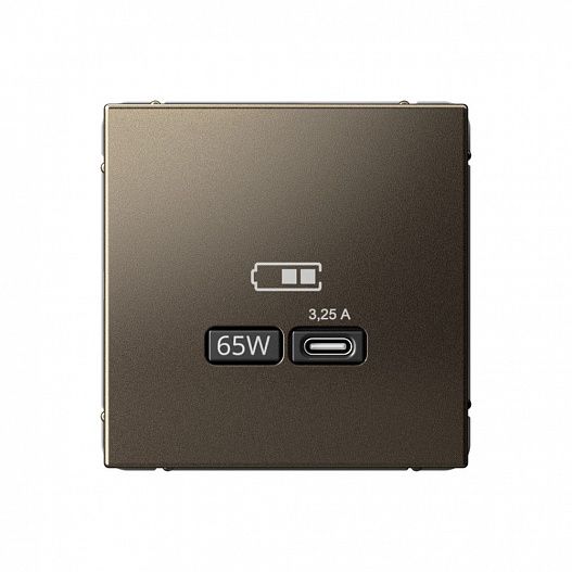 Systeme Electric ArtGallery Мокко USB Розетка тип-С 65Вт высокоскор.заряд. QC, PD, механизм
