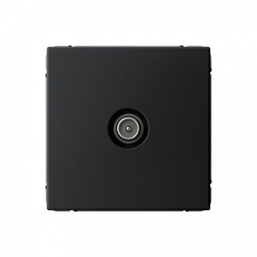 Systeme Electric ArtGallery Карбон TV Розетка проходная 4DB, механизм