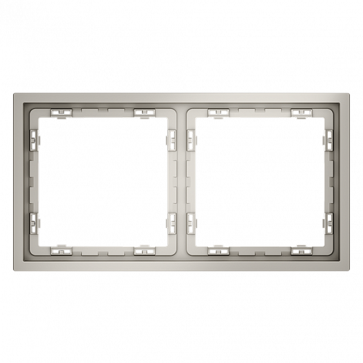 Рамка пластиковая VOLTUM S70 на 2 поста, (кашемир)