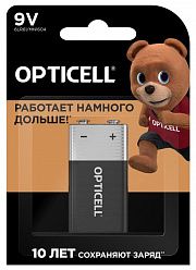 Элемент питания алкалиновый "крона" 6LR61 9В (блист. 1шт) Basic Opticell 5051003/6051003