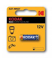 Элемент питания алкалиновый A27/MN27/8LR732 12В MAX SUPER Alkaline (блист. 1шт) KODAK Б0047482