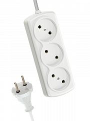 Удлинитель 3х5м 6А IP20 ПВС 2х0.75 КОСМОС YKsm5m-3g(6A)S