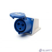 Розетка кабельная 32А 3P+N+E 220В IP44 настенная Elwatt
