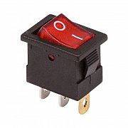 Выключатель клавишный 12В 15А (3с) ON-OFF красн. с подсветкой Mini (RWB-206-1; SC-768) Rexant 36-2170