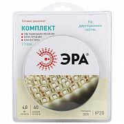Комплект светодиодной ленты 2835kit-4.8-60-12-IP20-2700 тепл. бел. 12В (в комплекте: LED лента на двустороннем скотче; источник питания; коннекторы) (уп.5м) Эра Б0043062