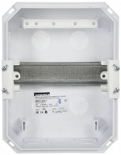 Бокс ЩРВ-П-6 мод. встраив. пластик IP41 GENERICA MKP12-V-06-41-G