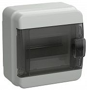 Корпус КМПн-6 TEKFOR IP65 черн. прозр. дверь пластик. IEK TF5-KP72-N-06-65-K03-K02