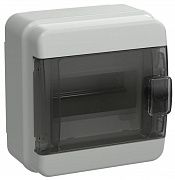 Корпус КМПн-6 TEKFOR IP65 черн. прозр. дверь пластик. IEK TF5-KP72-N-06-65-K03-K02