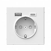 Systeme Electric ArtGallery Белый Розетка 16А с 2 USB A+C, 5В/2,4А/3,0А, 2х5В/1,5А, механизм