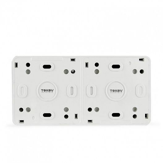 Блок ОП Nix (розетка 16А 250В с заземл. 2-кл. выкл. 10А) IP54 бел. TOKOV ELECTRIC TKE-NX-V2RZ-C01T-IP54