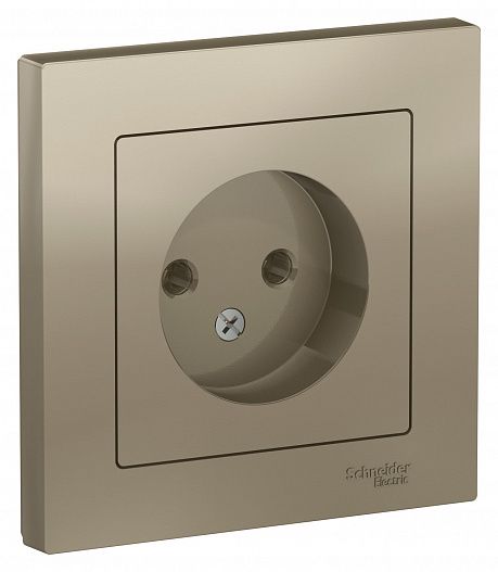 SE AtlasDesign Шампань Розетка б/з, 16А, в сборе