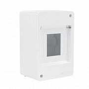 Щиток настенный Фрейм (FRAME) ЩРн-п-4 4мод. без дверцы бел. DKC F04W0W0