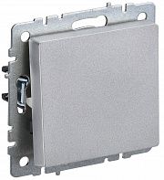 Выключатель проходной 1-кл.  BRITE 10А алюм. IEK BR-V12-0-10-K47