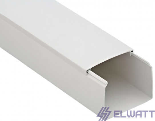 Кабель-канал 80х60 L2000 пластик белый Elwatt