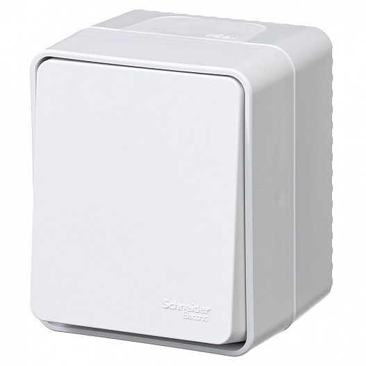 Systeme Electric AtlasDesign Profi54 Наруж Белый Выключатель кнопочный 1-клавишный 10 АХ