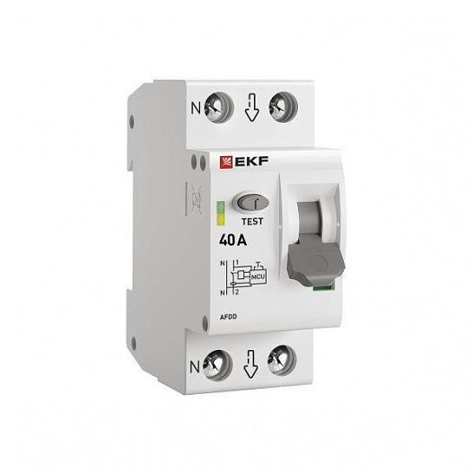 Устройство защиты от дугового пробоя (УЗДП) 1P+N 40А PROxima EKF afdd-2-40-pro