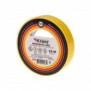 Изолента ПВХ 0.13х15мм 20м желт. Kranz KR-09-2602