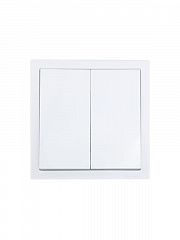 Выключатель 2-кл. СП ZIMA IP20 10А безвинт. зажим бел. LEZARD 704-0288-101QC