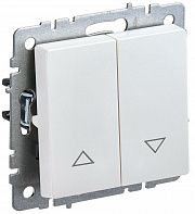 Выключатель жалюзи  BRITE 10А жемчуж. IEK BR-V15-0-10-K36