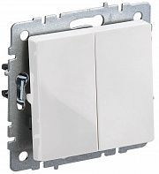 Выключатель 2-кл.  BRITE  10А бел. IEK BR-V20-0-10-K01
