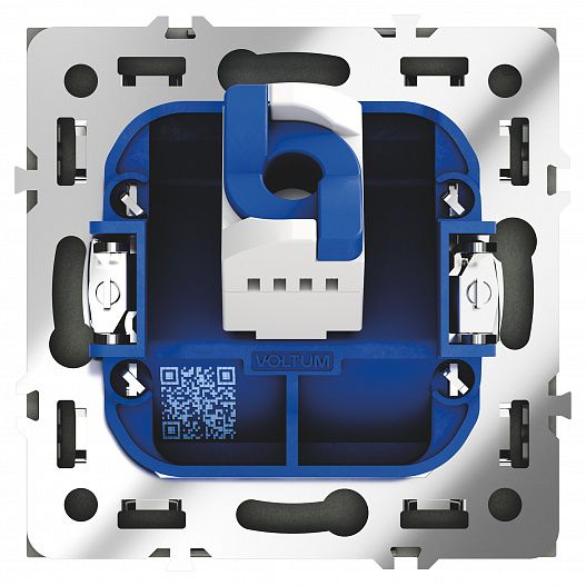 Розетка компьютерная встраиваемая VOLTUM S70 RJ45 кат.6, (титан)