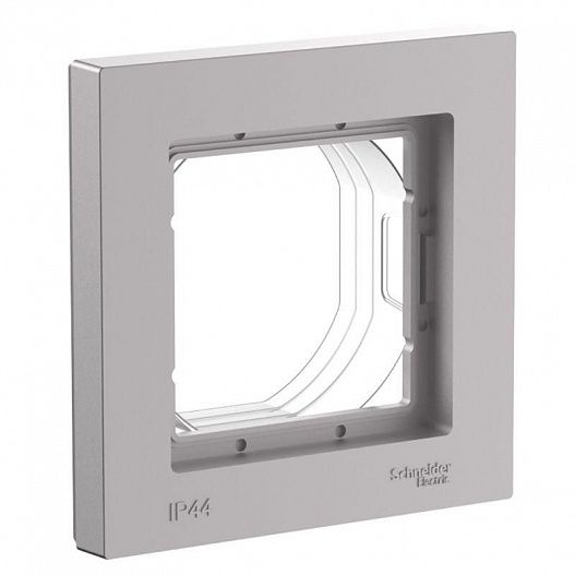 Рамка 1-м AtlasDesign Aqua IP44 алюм. SE ATN440301