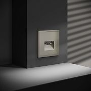 Накладка для розетки TV+RJ45 кат. 6, S70 (шелк)