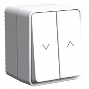 Systeme Electric AtlasDesign Profi54 Белый Выключатель 2-клавишный для жалюзи, 2хсх.4