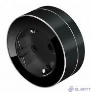 Розетка для трека 16А 250V чёрный