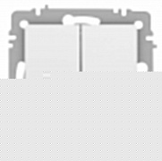 Выключатель 2-кл. СП Accent 6-105-01М 10А IP20 250В с подсветкой AL/CU бел. матов. Intro Б0063507