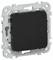 Выключатель 1-кл. СП FLITE ВС11-1-0-ФлЧ 10А механизм черн. IEK FI-V10-0-10-1-K02