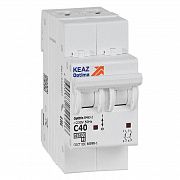 Выключатель автоматический модульный 2п C 40А 4.5кА OptiDin BM63-2C40-4.5-УХЛ3 КЭАЗ 326807